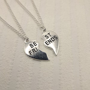 best friends necklace set, bff gift, set of 2 necklaces for friends