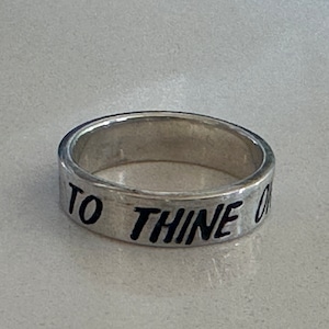 Shakespeare Quote Ring Hamlet As You Like It Birthday Gift Inspirational