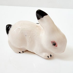 Weiße Farbe Hase, handgemachte Keramik, Wohndesign, Souvenir, Geschenk für sie, Tischdekor, Innendekoration
