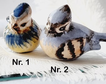 Handmade Ceramic Bird Figurine: Colorful Table Decor, Friendship Gift
