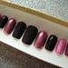 Adri M reviewed Pink Chromed and Quilted Hand Painted False Nails Press on Nails Full Cover