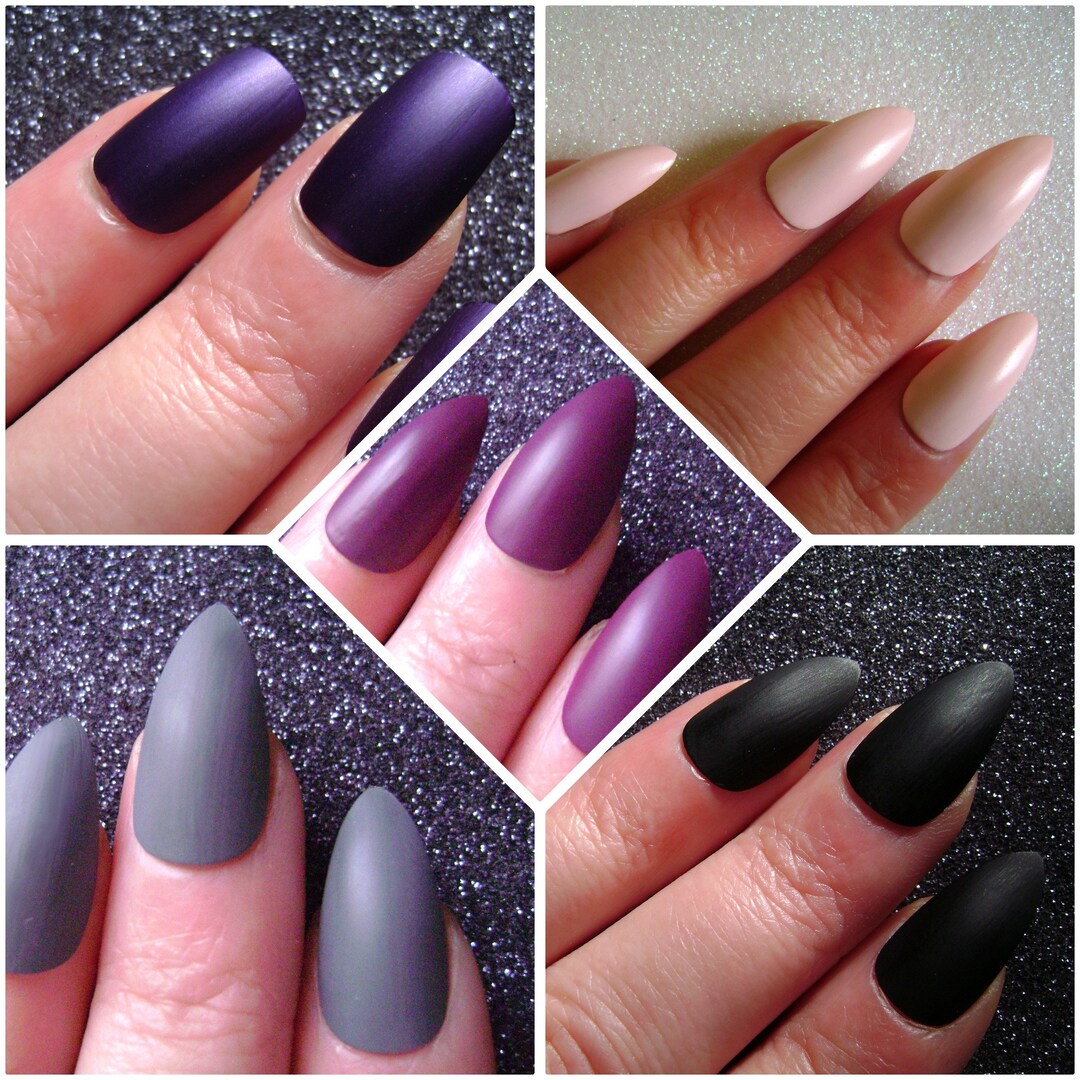 Press on Nails Hand Painted False Nails Pop on Nails Etsy