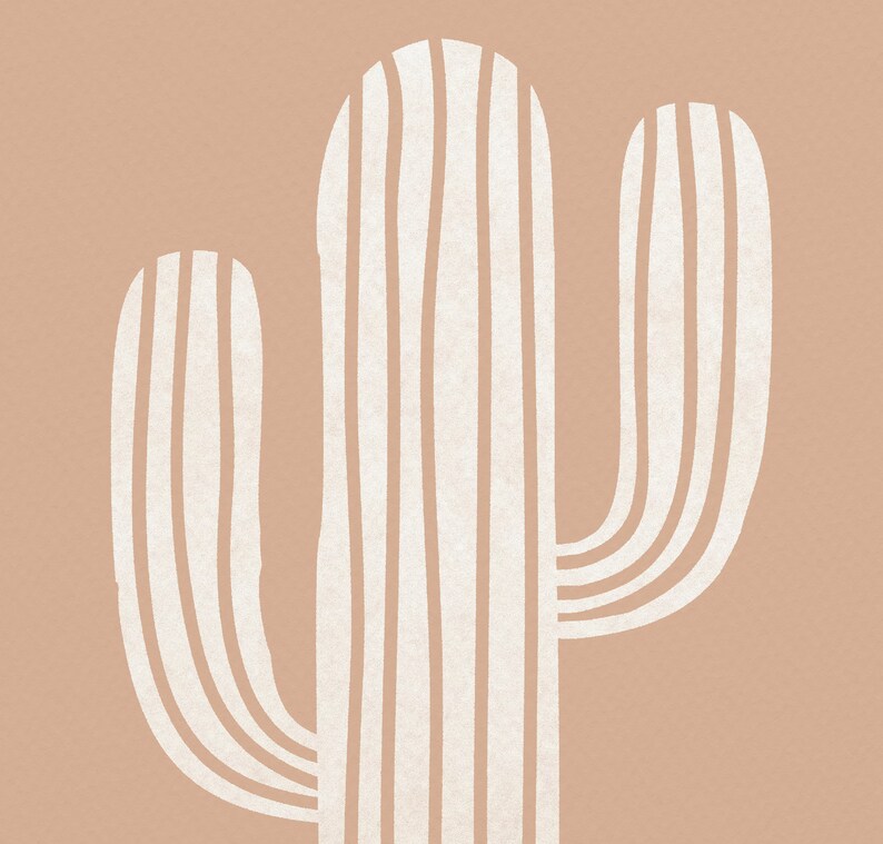 Cactus Nursery Wall Art Boho Nursery Decor Digital Print Bohemian Nursery Art Cactus Wall Art Baby Room Prints Boho Baby Decor image 2