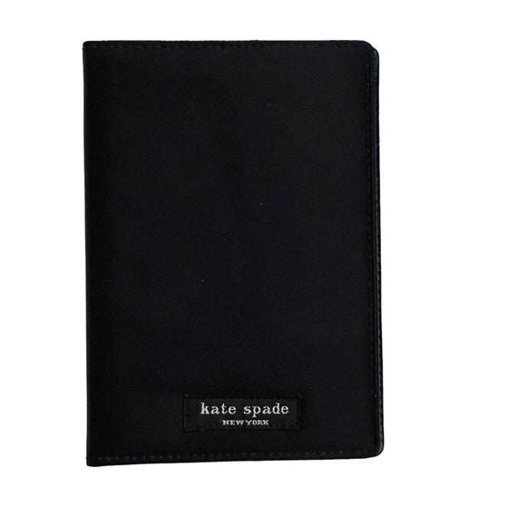 Vintage Kate Spade Black Nylon Passport Holder Wallet Sam Case - Etsy
