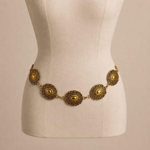 Gold Concho Chain Belt - Etsy display picture 3