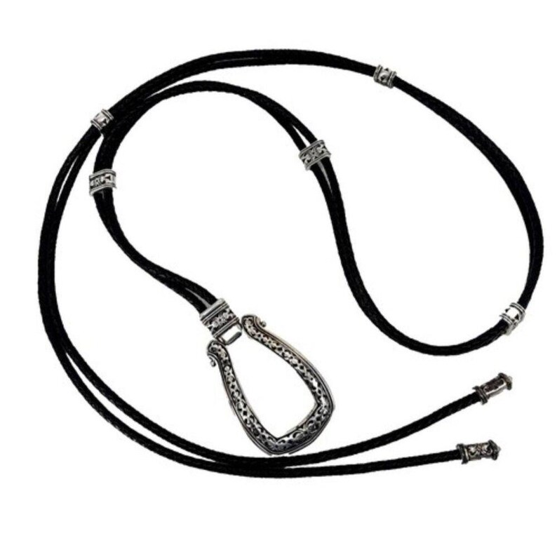 Brighton Vintage Schwarzer Double Barrel Geflochtener Ledergürtel Damen Größe small/medium Western Bild 2