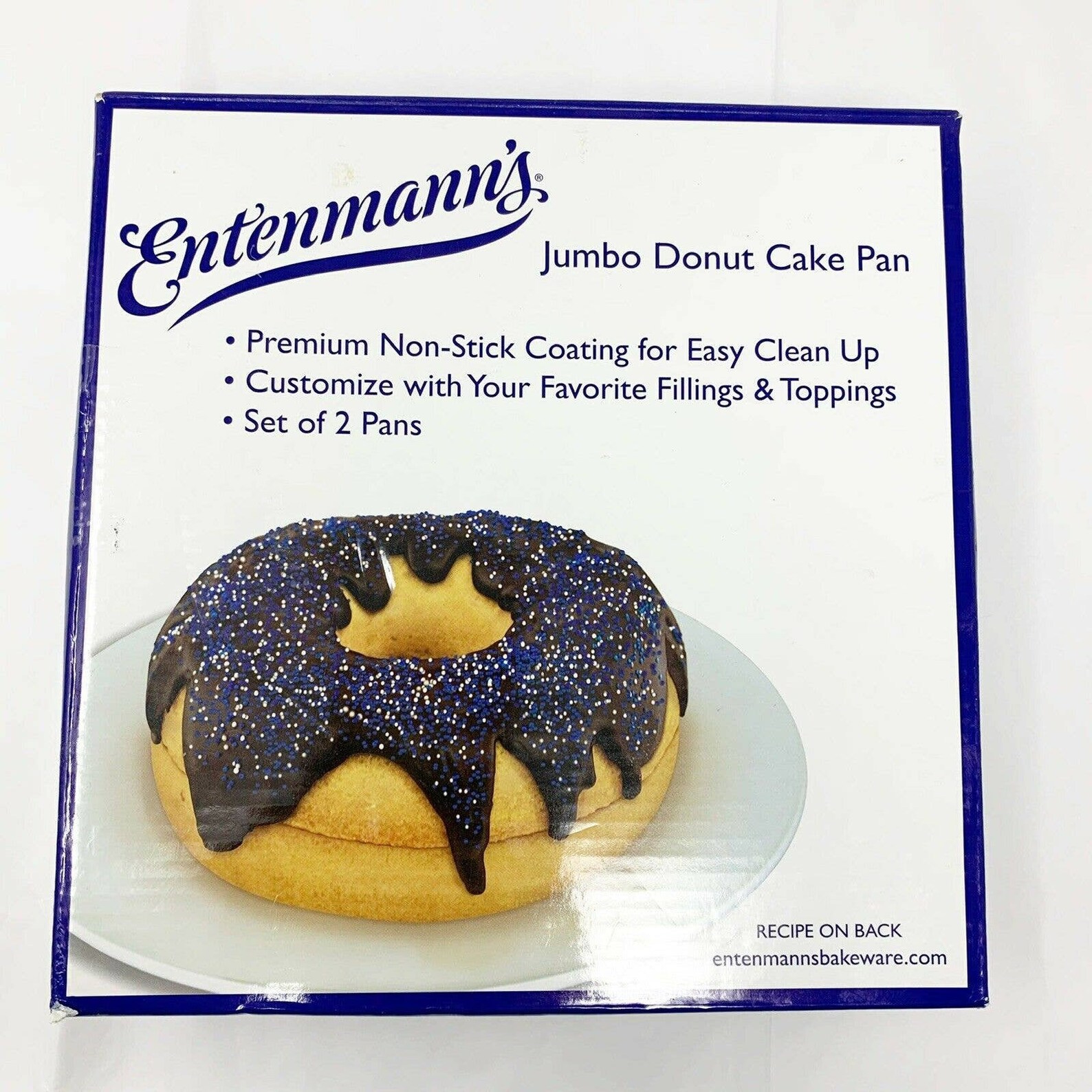 Entenmann's Jumbo Donut Cake Pan 2 Pans Top and Bottom Etsy