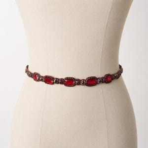 Red Stone Belt - Etsy display picture 2