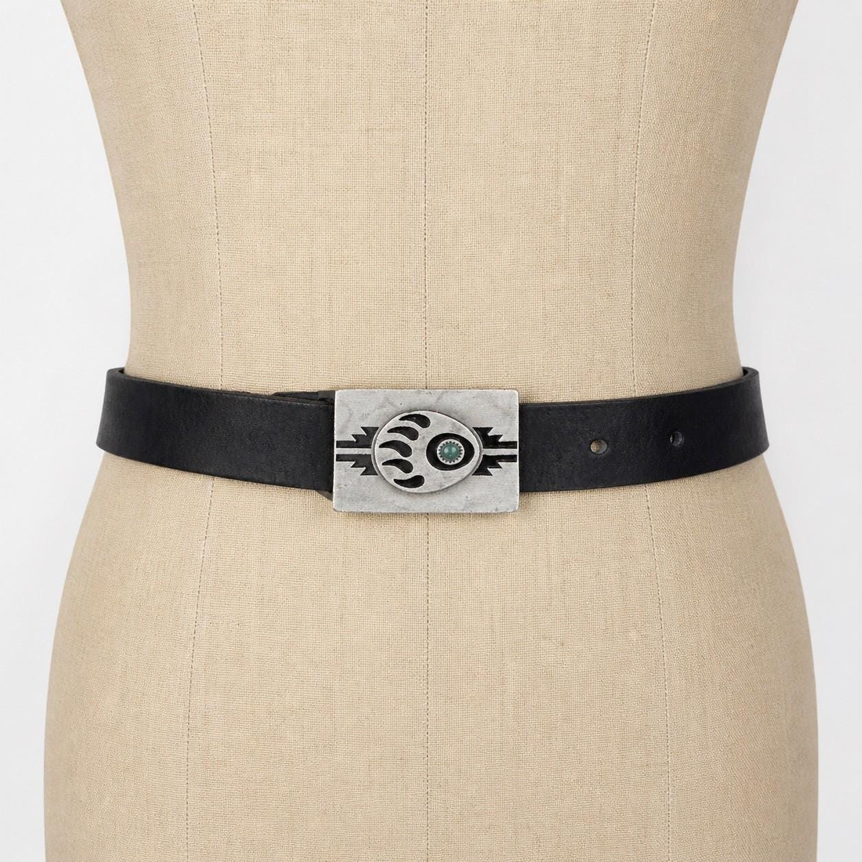 Diane von Furstenberg Wide Black Leather Statement Belt XS embellished Y2k Luanne Leather Skirt – Diane von Furstenberg main image 4