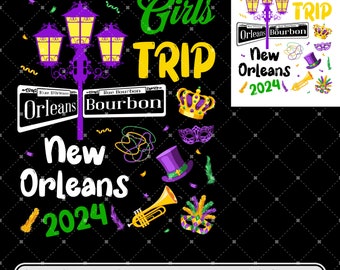 Girls Trip New Orleans 2024 Mardi Gras Png, Mardi Gras Png, Funny Carnival Png, Mardi Gras Attire Png, New Orleans Png