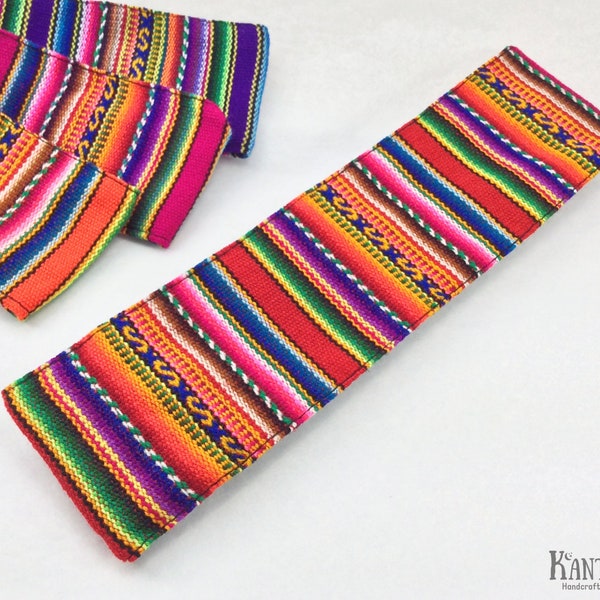 Ethnic Headband, Multicolor Inca Stripes, Boho Aztec Style, Summer Fashion Headband, Non-slip Fitness Band, Special Gift for Her