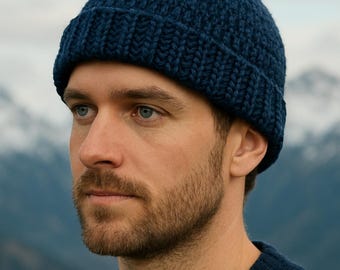 Navy Blue Fisherman Hat