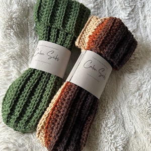 Cabin Socks crochet socks cozy Socks handmadegift warm Socks super soft image 3