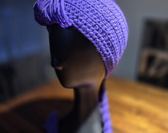 Crochet Mohawk Braid Beanie: Rumi Huntrix Cosplay Hat - Etsy