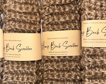 Hemp back scrubber