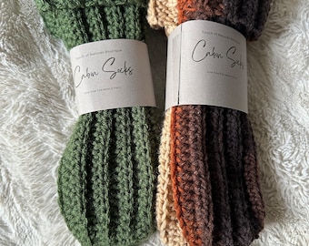 Cabin Socks| crochet socks| cozy Socks| handmade|gift| warm Socks| super soft