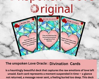 Series 1 Unspoken Love (Original ) Deck, Png Download , Pdf Download , Oracle Cards , Intuition Deck, Love Cards, Divination Cards