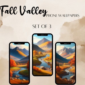 Fall Valley Phone Wallpaper| iOS| Digital | Fall| PNG Download