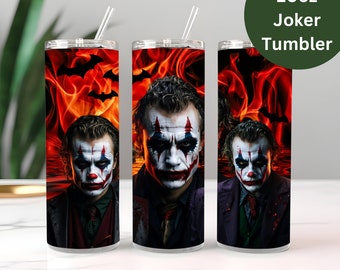 Joker Tumbler Wrap, Villain Png, Villain Tumbler, Joker Sublimation, Tumbler Wrap, Joker, Tumbler PNG, Joker PNG, Joker Tumbler, 20oz Wrap