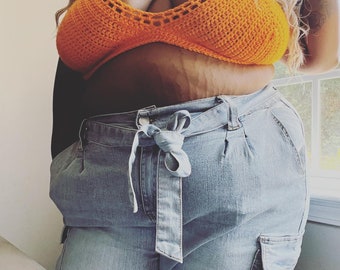 NEON ORANGE BRALETTE