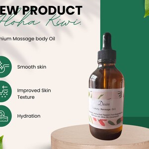 Aloha kiwi Passion Fruit Body Oil, massage oil, body oil, aromatherapy oil