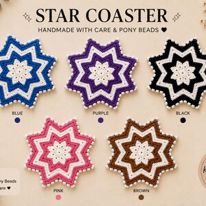 Crochet Flow Star Weighted Sensory Toy | Handmade Star with Beads, Anxiety Relief