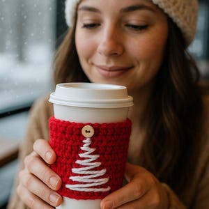 Christmas tree Cozy | physical product|handmade| mug cozy