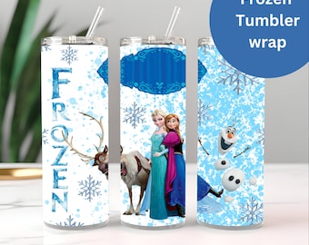 20oz Frozen Tumbler Wrap , Name Customize Yourself ,Digital Download