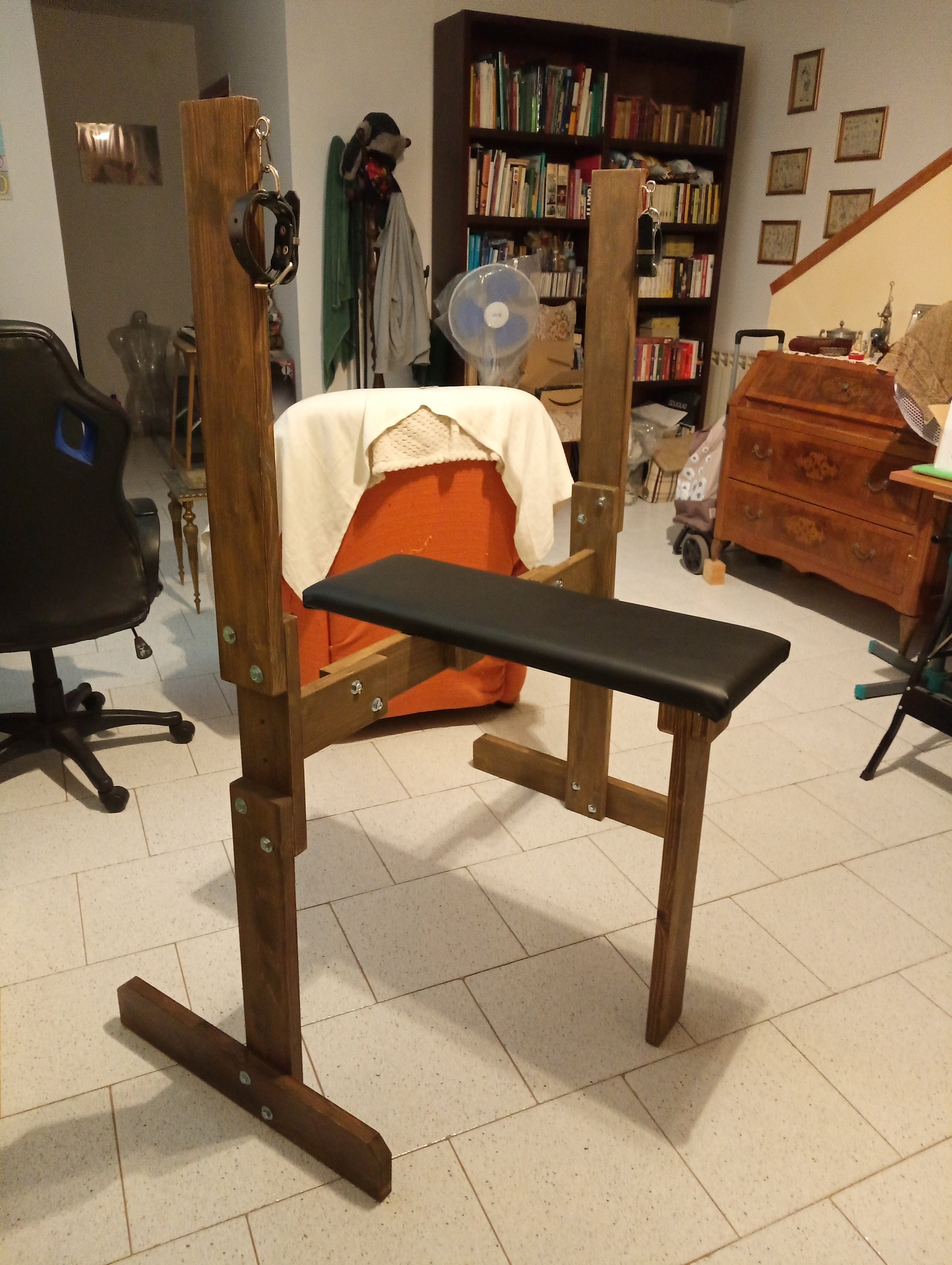 Bondage Breeding Bench With Snap Links and Restraints, Robust and