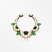 Golden Daisy Garden Icon Fake Septum Clip-On Ring