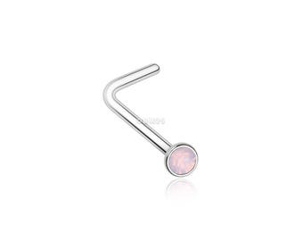 1 Ball or Arrow Tip Silver Tone Surgical Grade Stainless Steel Nose Screw