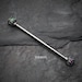 Opal Sparkle Prong Industrial Barbell - Purple 