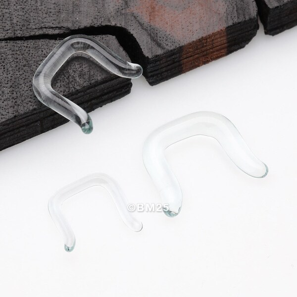 Borosilicate Glass Basic Septum Retainer-Clear Gem