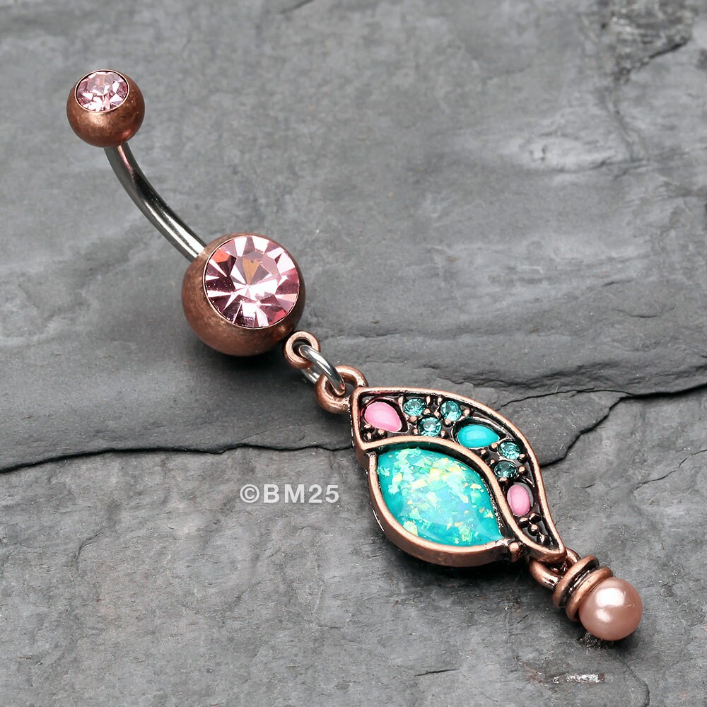 Copper belly ring deals