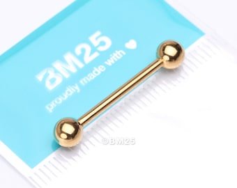 Pure24K Implant Grade Titanium Internally Threaded Basic Barbell