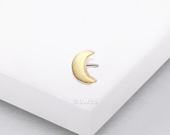 Pure24K Implant Grade Titanium OneFit™ Threadless Crescent Moon Top Part