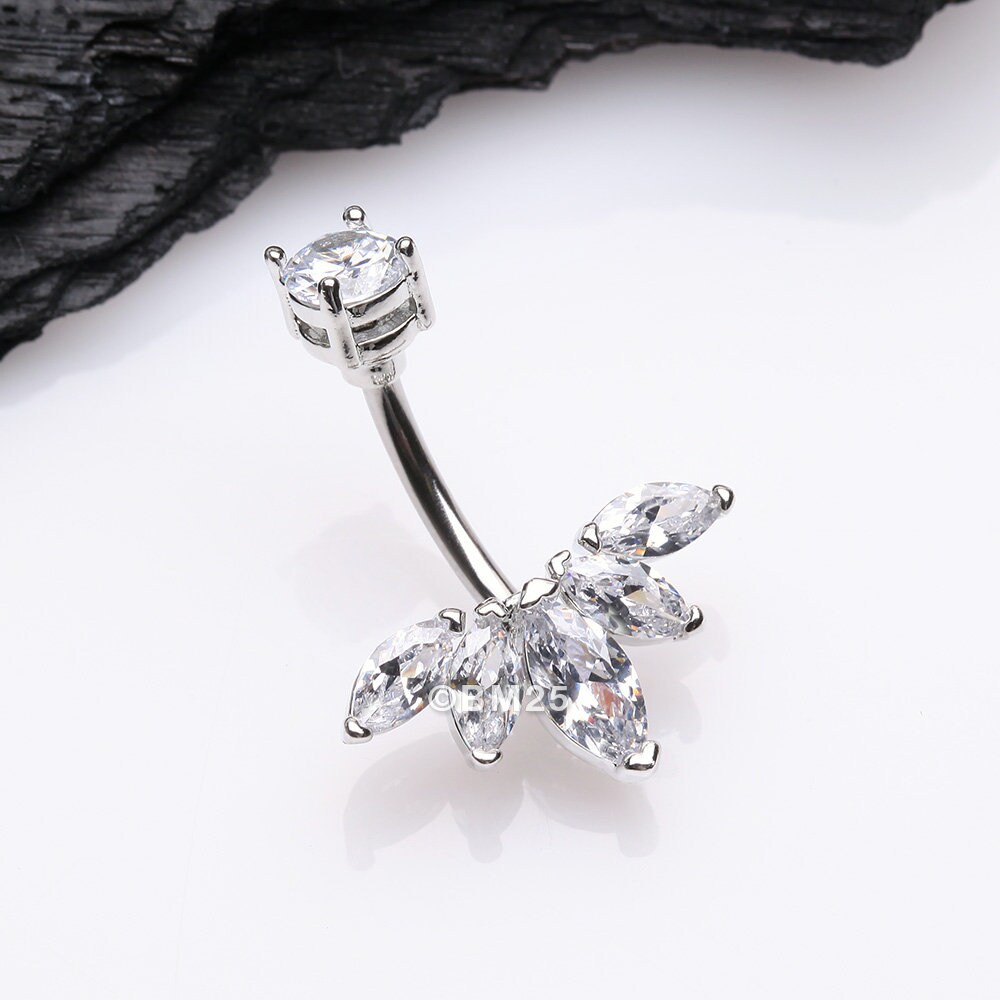 Lotus Belly Ring Etsy Canada