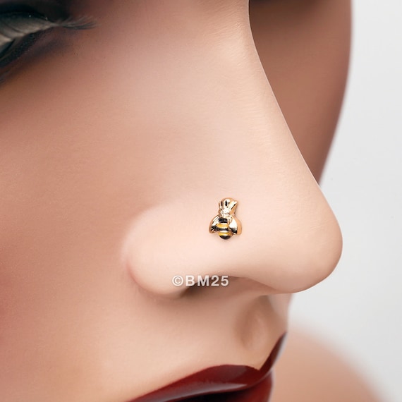 Bumble bee on sale nose stud