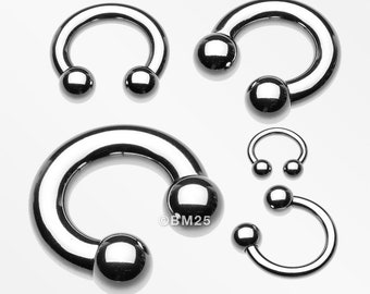 Basic Steel Horseshoe Circular Barbell-Steel