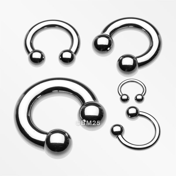 Basic Steel Horseshoe Circular Barbell-Steel