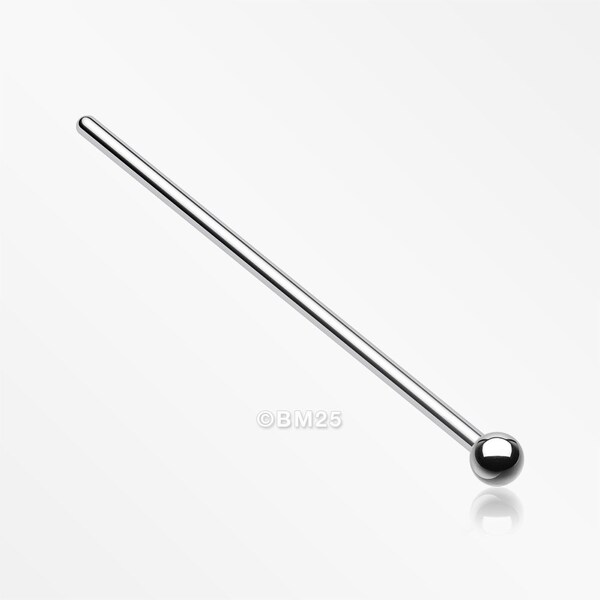 Basic Ball Top Steel Fishtail Nose Stud Ring-Steel