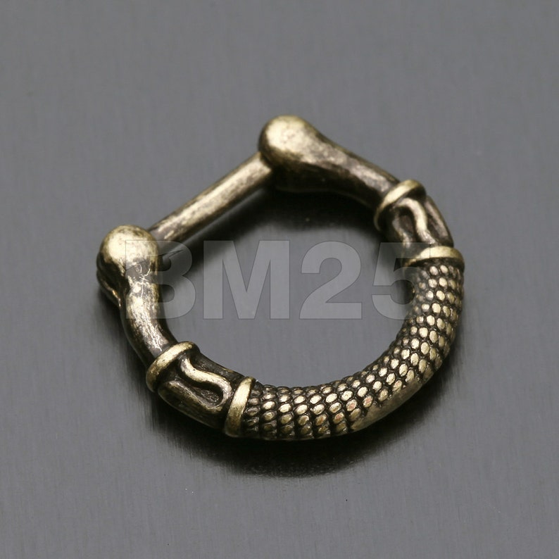 Vintage Rustica Olympus Septum Clicker Ring 