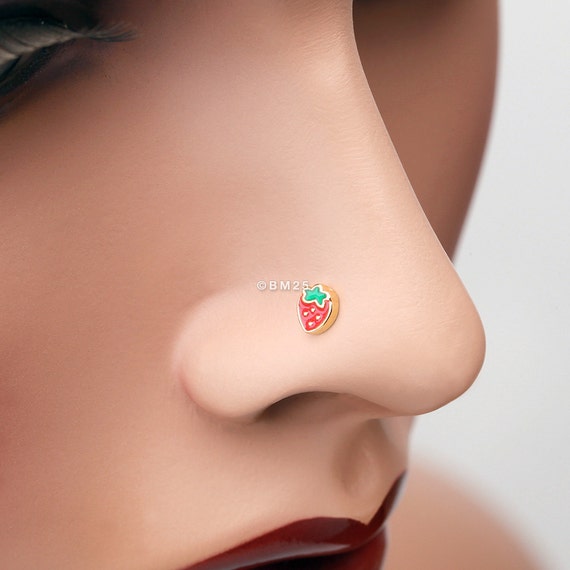 Strawberry nose ring deals
