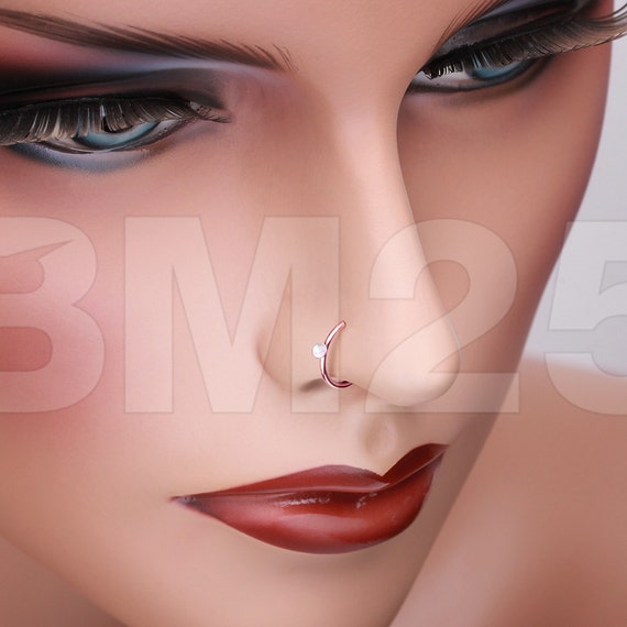 Sparkly nose hoop sale