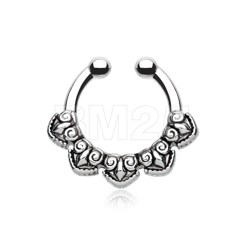 Tribal Penta Fake Septum Clip-On Ring