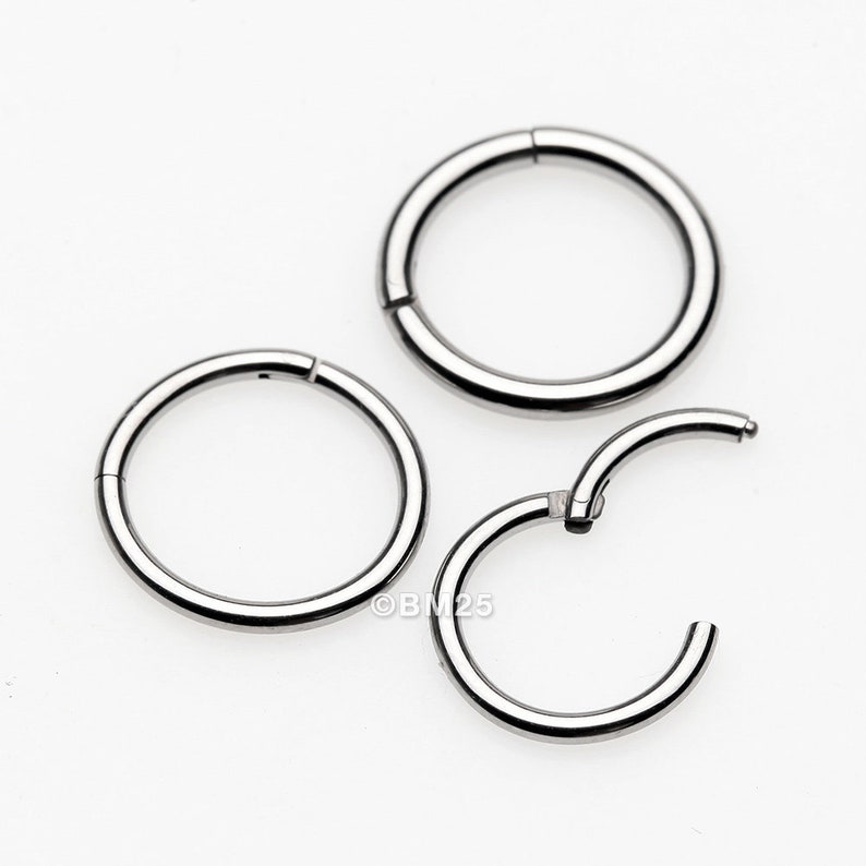 Implant Grade Titanium Basic Seamless Clicker Ring 