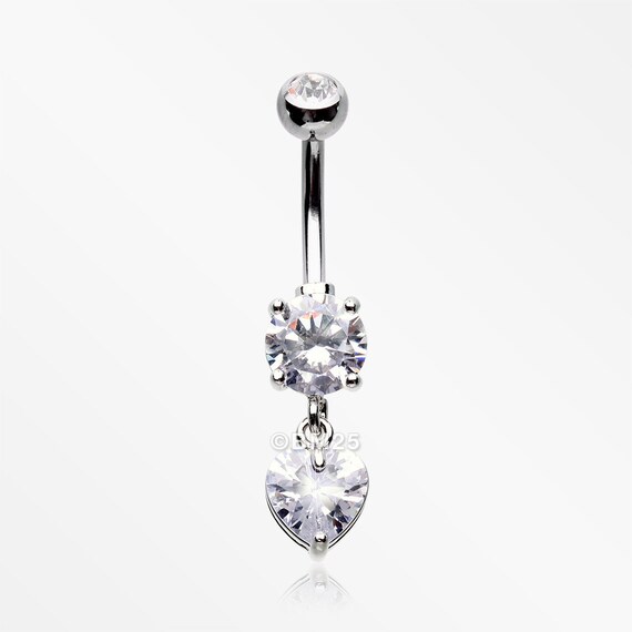 Sparkly belly button rings sale