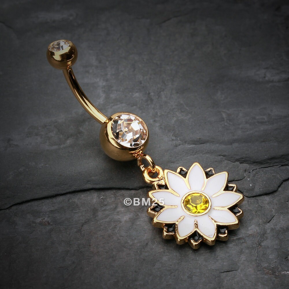 Daisy belly button rings deals