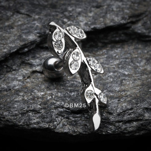 18G Cartilage Piercing Ring - 2.5mm CZ Stone, 316L Surgical Steel, Choose Your Color (Helix, Tragus, Rook) - View #5