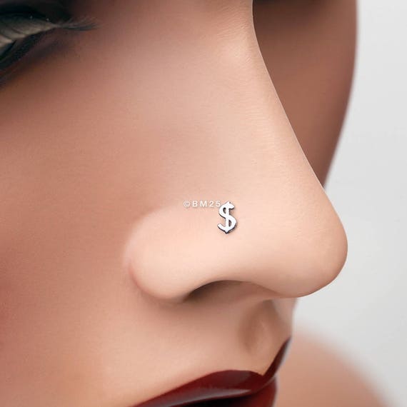 Dollar sign nose ring deals